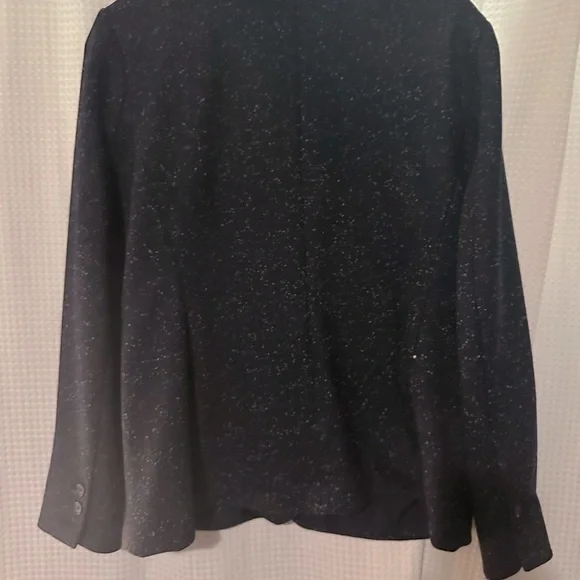 Loft wool blazer size 12, navy blue, space dots - Picture 4 of 4